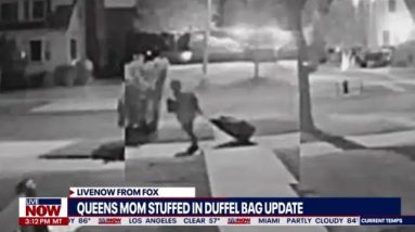 New video captures mystery person dragging duffel bag with murdered woman inside | LiveNOW from FOX