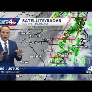 Rain moves out, beautiful weekend ahead