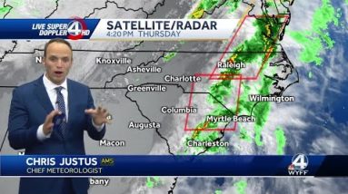 Rain moves out, beautiful weekend ahead