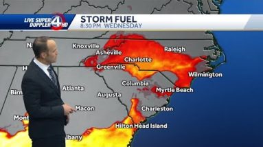 Risk of severe storms moving north