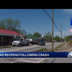 Road reopens following crash in Anderson County, officials says