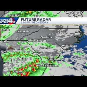 Severe storms possible in South Carolina Wednesday and Thursday