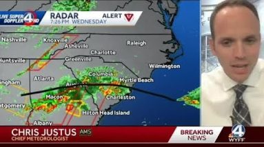 Severe weather risk easing, but isolated storms still possible
