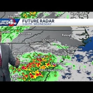 Storms move out, second system moves in Wednesday