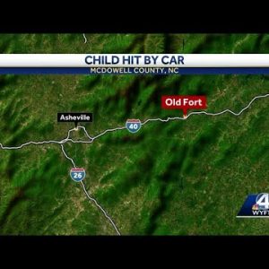 Child taken to hospital after being hit by vehicle in McDowell County, deputies say