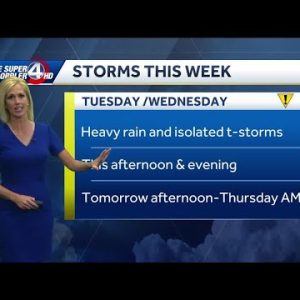 Videocast: Storms today and tomorrow