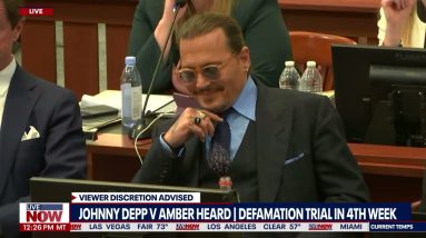 Johnny Depp amused as witness mocks articles written about actor | LiveNOW from FOX