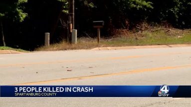 3 killed in crash in Spartanburg County identified, trooper says