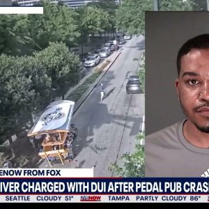 Atlanta 'Pedal Pub' crash: Driver charged with DUI | LiveNOW from FOX