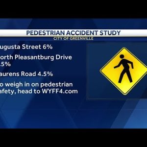 More than half of all pedestrian accidents in Greenville, South Carolina, happen on these 15 stre...