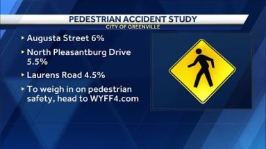 More than half of all pedestrian accidents in Greenville, South Carolina, happen on these 15 stre...