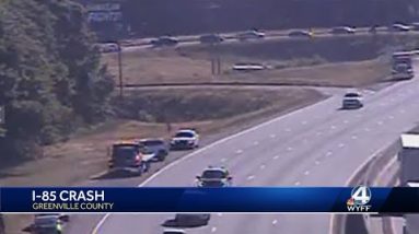 Traffic back to normal on I-85 southbound after major back up this morning