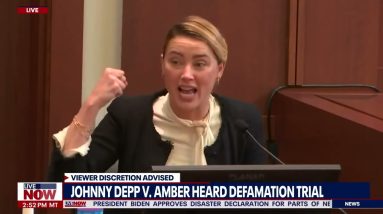 Amber Heard: Johnny Depp beat me before James Corden show appearance | LiveNOW from FOX