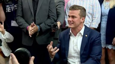 Madison Cawthorn addresses media, supporters, predicts victory