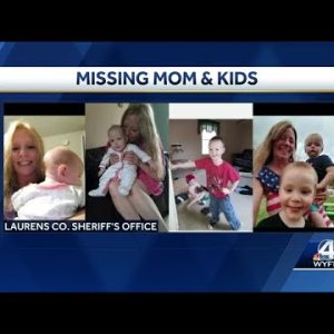 Mother, 3 children missing in Laurens County, South Carolina
