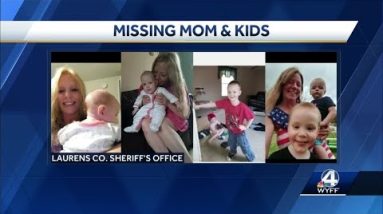 Mother, 3 children missing in Laurens County, South Carolina