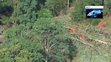 Video shows damage after possible tornado in Spartanburg County, South Carolina