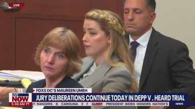 VERDICT WATCH: Johnny Depp-Amber Heard defamation trial jury now deliberating | LiveNOW from FOX