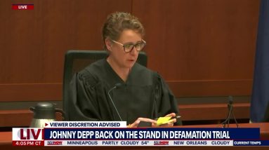 Johnny Depp judge strikes Amber Heard comment during testimony | LiveNOW from FOX