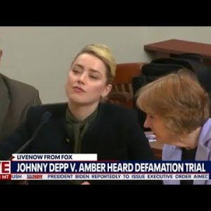 Amber Heard smirks as Johnny Depp confronted with photo contradicting abuse testimony
