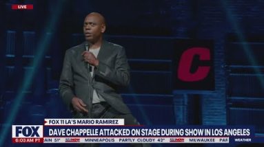 Dave Chappelle attacked during show by suspect with replica gun device | LiveNOW from FOX