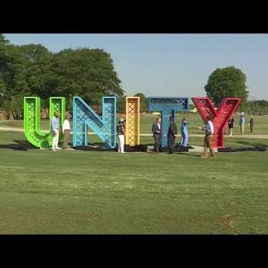 Unveiling of Unity Park sign