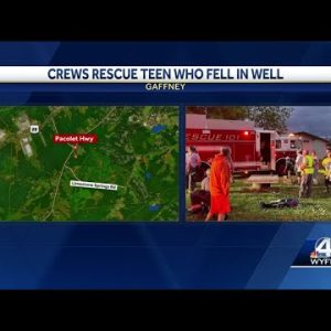 Upstate fire crew rescues teen who fell into well