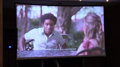 Video from inside the "Love on the Spectrum" watch party