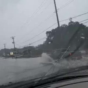Video shows flooding on South Pleasantburg Drive