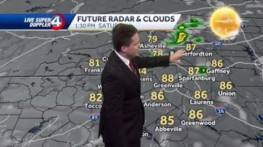 Weekend brings continued heat, chance of storms