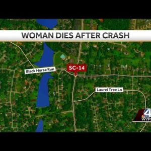 Woman dies after crash in Greenville County, coroner says