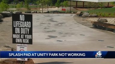 If you were planning to cool off at the Unity Park splash pad, you need to hold off for now