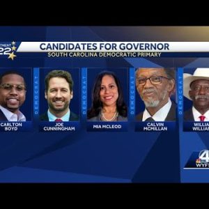 5 candidates running for Democratic nomination in SC governor's race