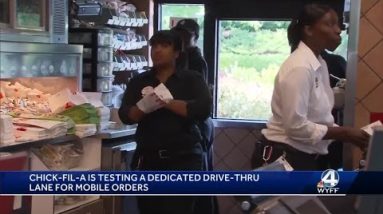 Chick-fil-a testing express lane for mobile orders
