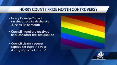 Horry County Council rescinds Pride month designation 3 weeks after it was approved