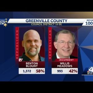 Benton Blount defeats longtime county councilman Willis Meadow in District 19 runoff
