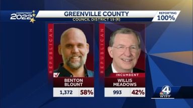 Benton Blount defeats longtime county councilman Willis Meadow in District 19 runoff