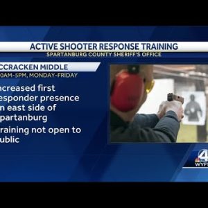 Spartanburg County Sheriff's Office conducts active shooter training at former middle school