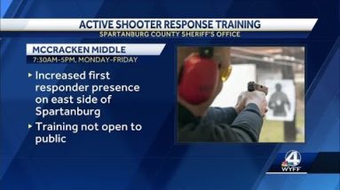 Spartanburg County Sheriff's Office conducts active shooter training at former middle school