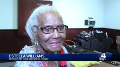 Former Upstate crossing guard gets 95th birthday party
