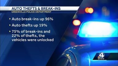 Greenville: Car break-ins up, list of car crime 'hotspots'