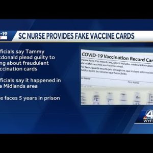 South Carolina nurse pleads guilty to creating fake Covid-19 vaccine cards