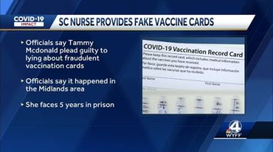 South Carolina nurse pleads guilty to creating fake Covid-19 vaccine cards