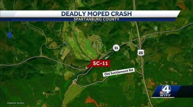 Passenger killed when moped is hit from behind in Spartanburg County, troopers say