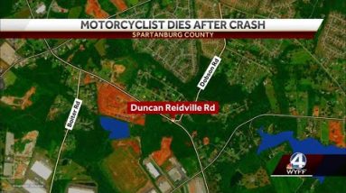 Motorcyclist dies after crash in Spartanburg County
