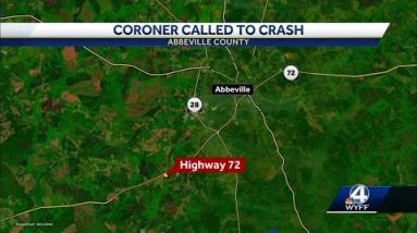 One person killed in Abbeville crash, coroner says