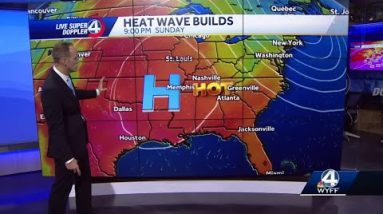 Record-breaking heat; round two next week