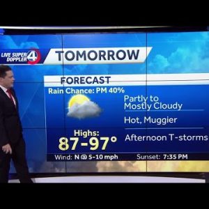 Videocast: Afternoon Storms Return Thursday