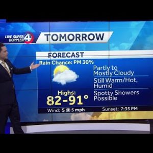 Videocast: Cloudy, Humid, Spotty Showers