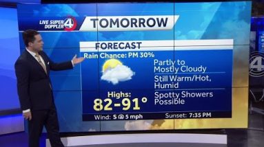 Videocast: Cloudy, Humid, Spotty Showers